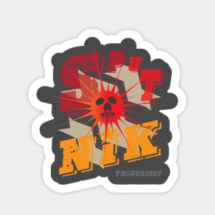 Spiky Sputnik ready for launch Sticker